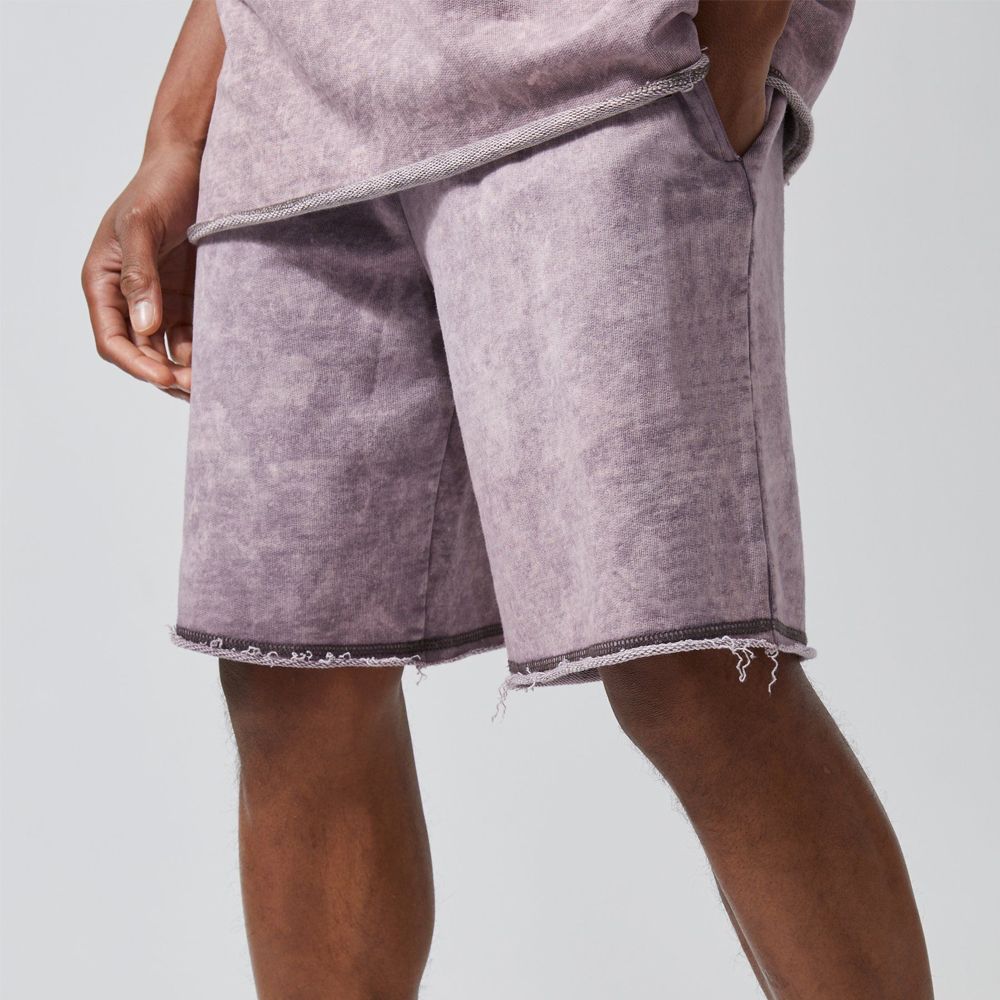 Active Heavy Acid Wash Raw Short