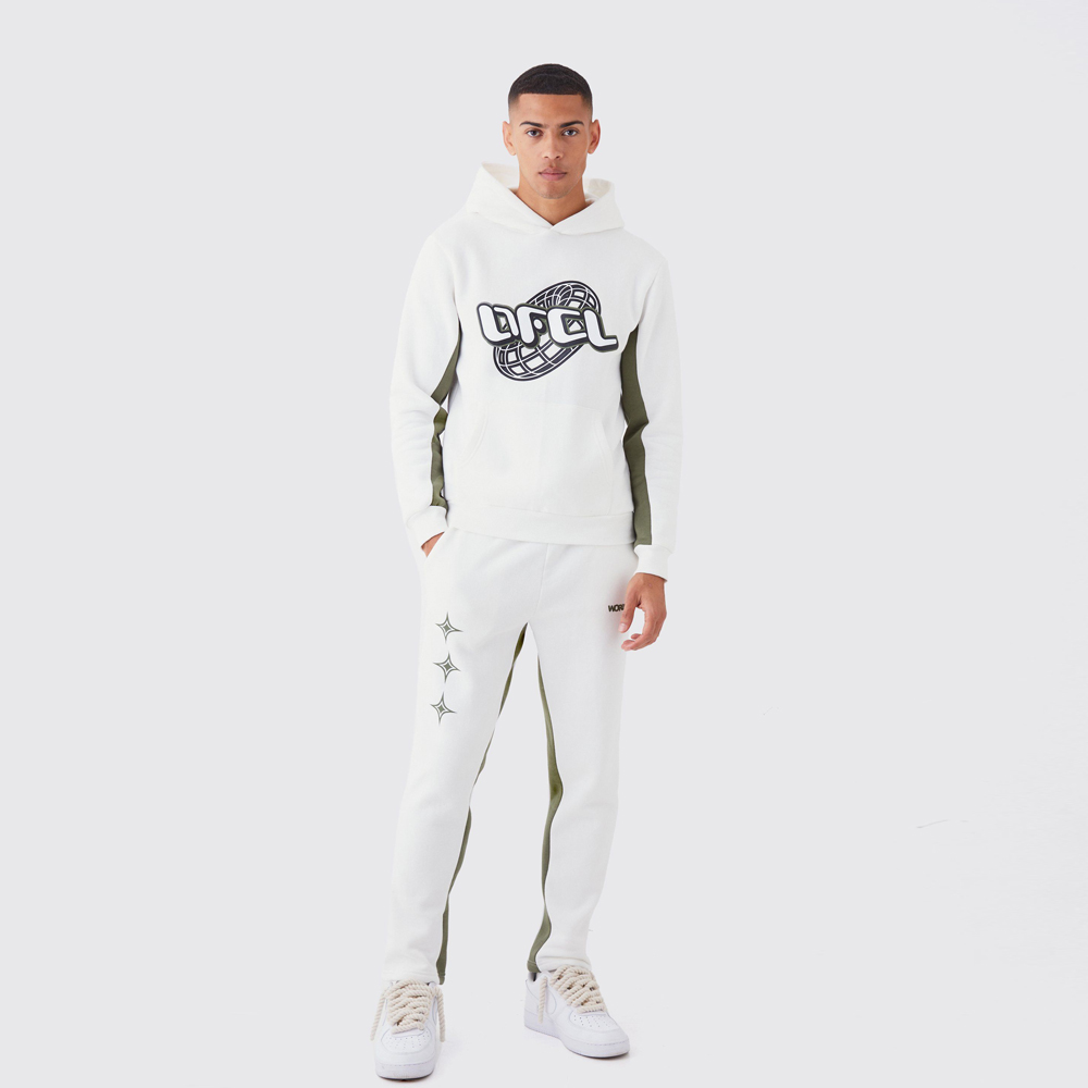 Slim Fit Ofcl Printed Contrast Gusset Tracksuit