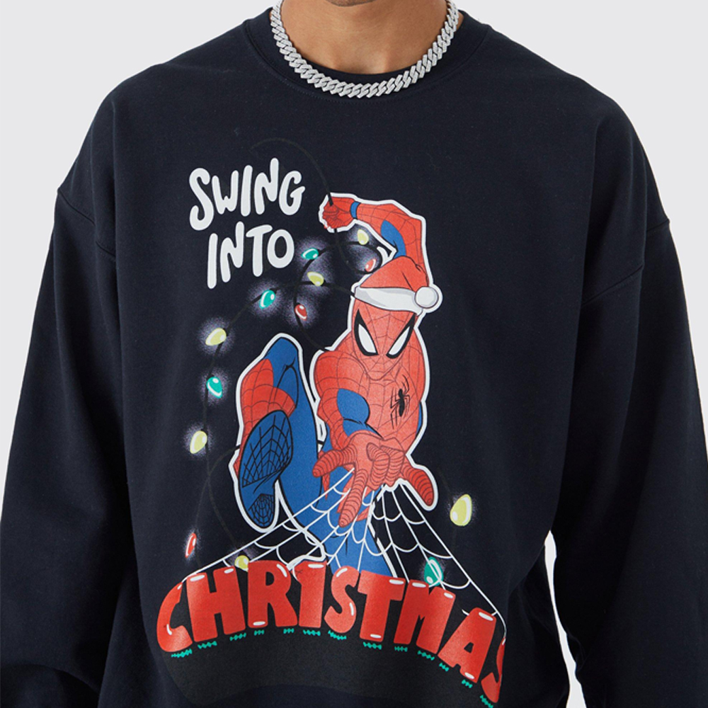 Oversized Spiderman Sweatshirt