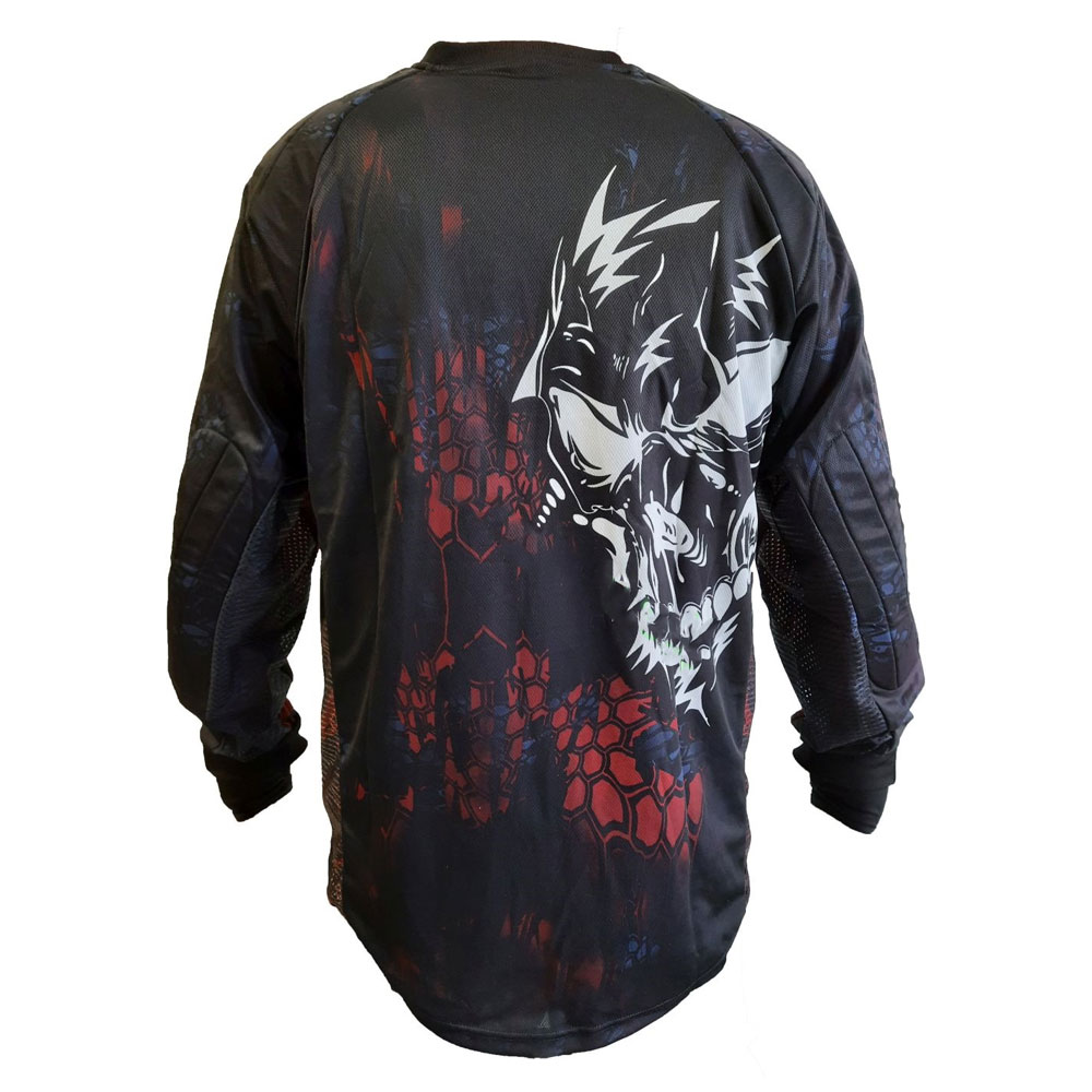 Custom Jersey Angry Skull Red Black