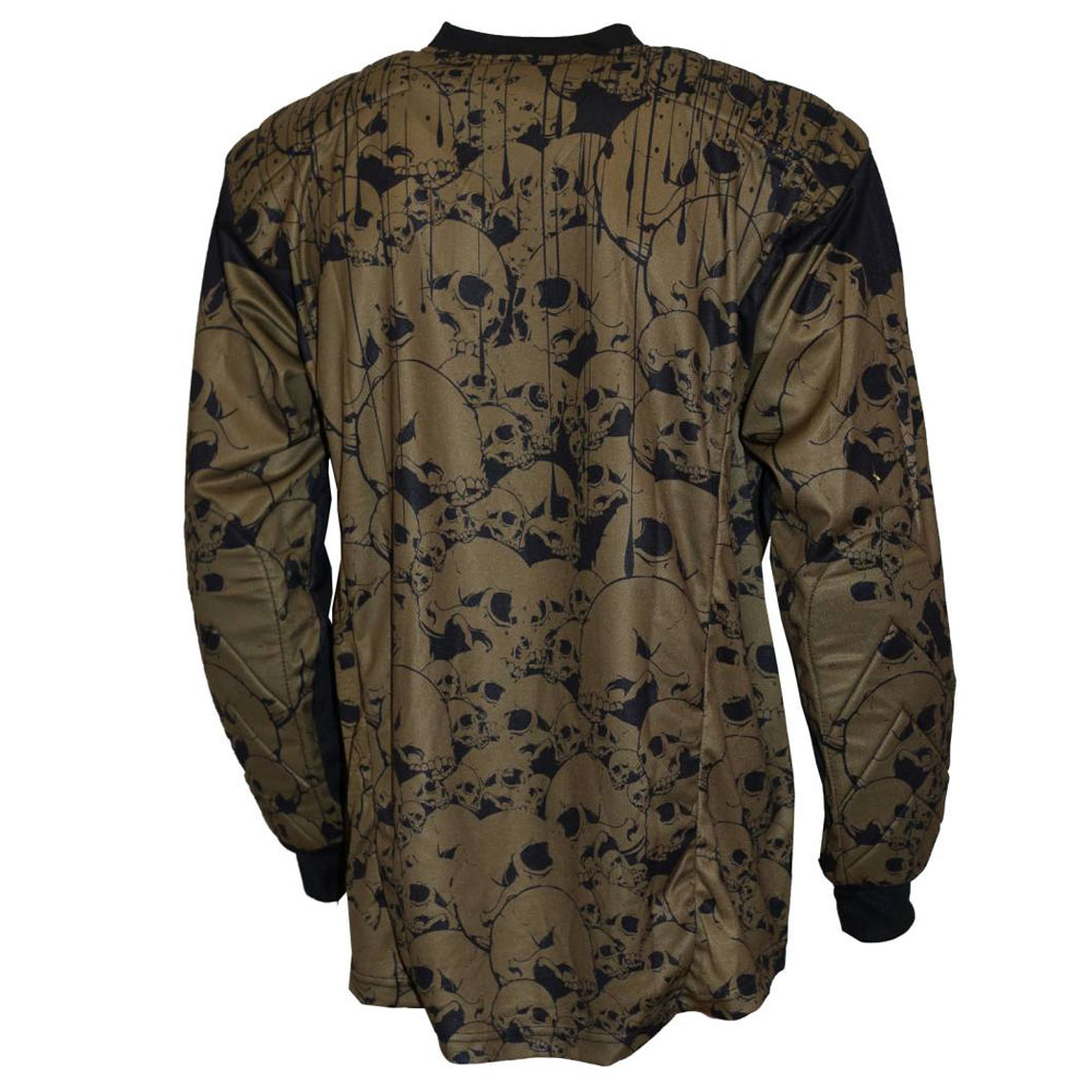 The Custom Skulls olive Paintball Jersey